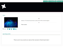 Tablet Screenshot of fabriclondon.ticketabc.com