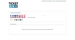 Desktop Screenshot of lamericapromotions.ticketabc.com