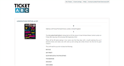 Desktop Screenshot of londonpunkfestival.ticketabc.com
